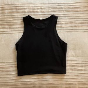 RARE!!! Black lululemon reveal crop tank!!